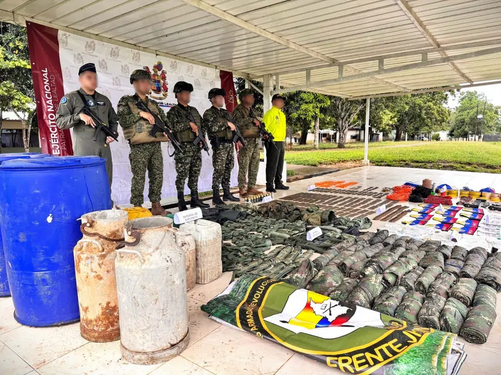 Incautación de material explosivo y de guerra en el departamento del Meta